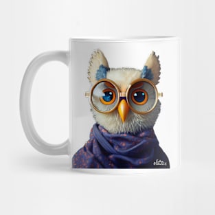 cute owl with glasses Mug